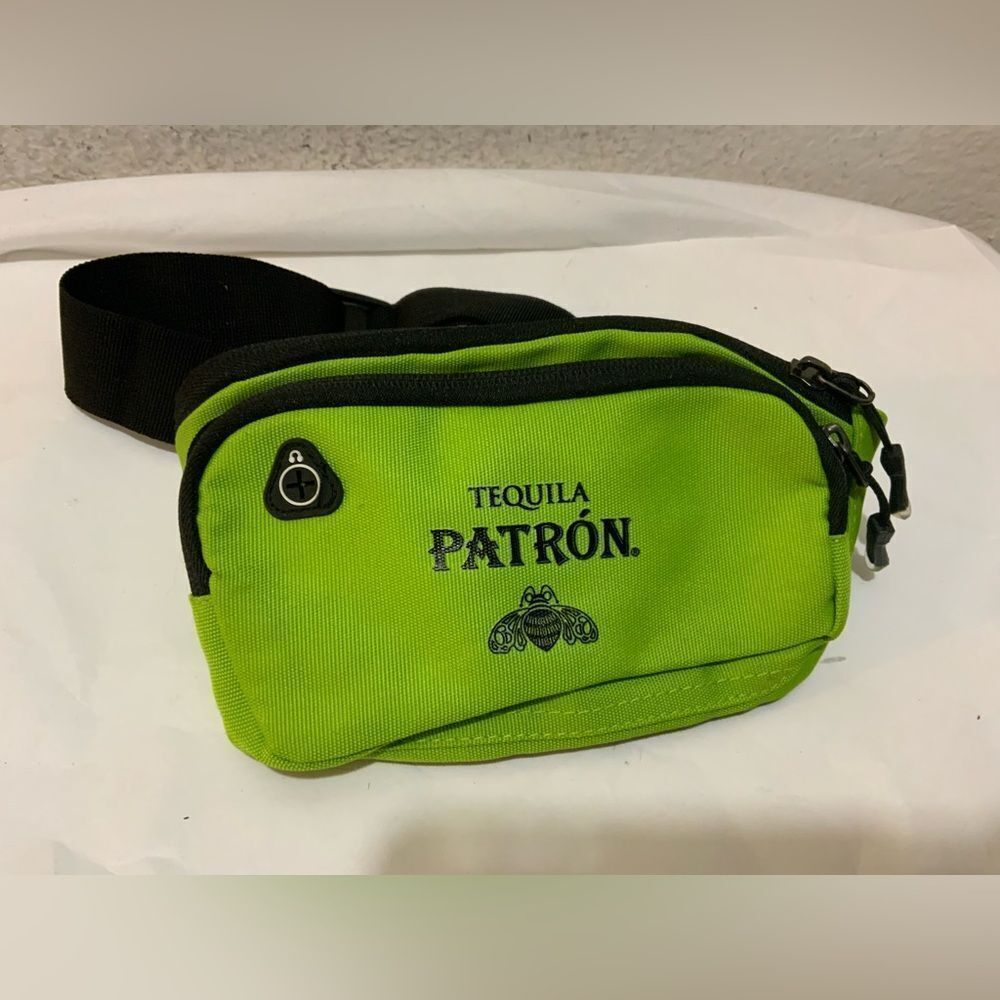Vintage Patron Tequila Fanny Pack Neon Green Unisex Adult Adjustable